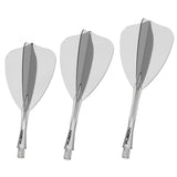 Winmau Fusion Arrow Integrated Flight & Shaft Clear main product image on a white background.