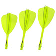 Winmau Fusion Arrow Integrated Flight & Shaft Yellow main product image on a white background.