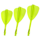 Winmau Fusion Arrow Integrated Flight & Shaft Yellow main product image on a white background.