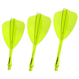 Winmau Fusion Arrow Integrated Flight & Shaft Yellow main product image on a white background.