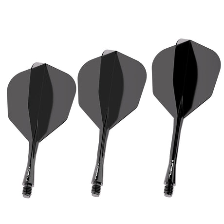 Fusion Integrated Flight & Shaft Black No6 by Winmau main product image on a white background.