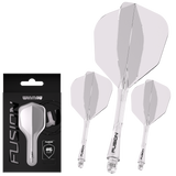 Fusion Integrated Flight & Shaft Clear No6 by Winmau image showing the retail packaging.