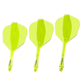 Fusion Integrated Flight & Shaft Neon Yellow No6 by Winmau main product image on a white background.