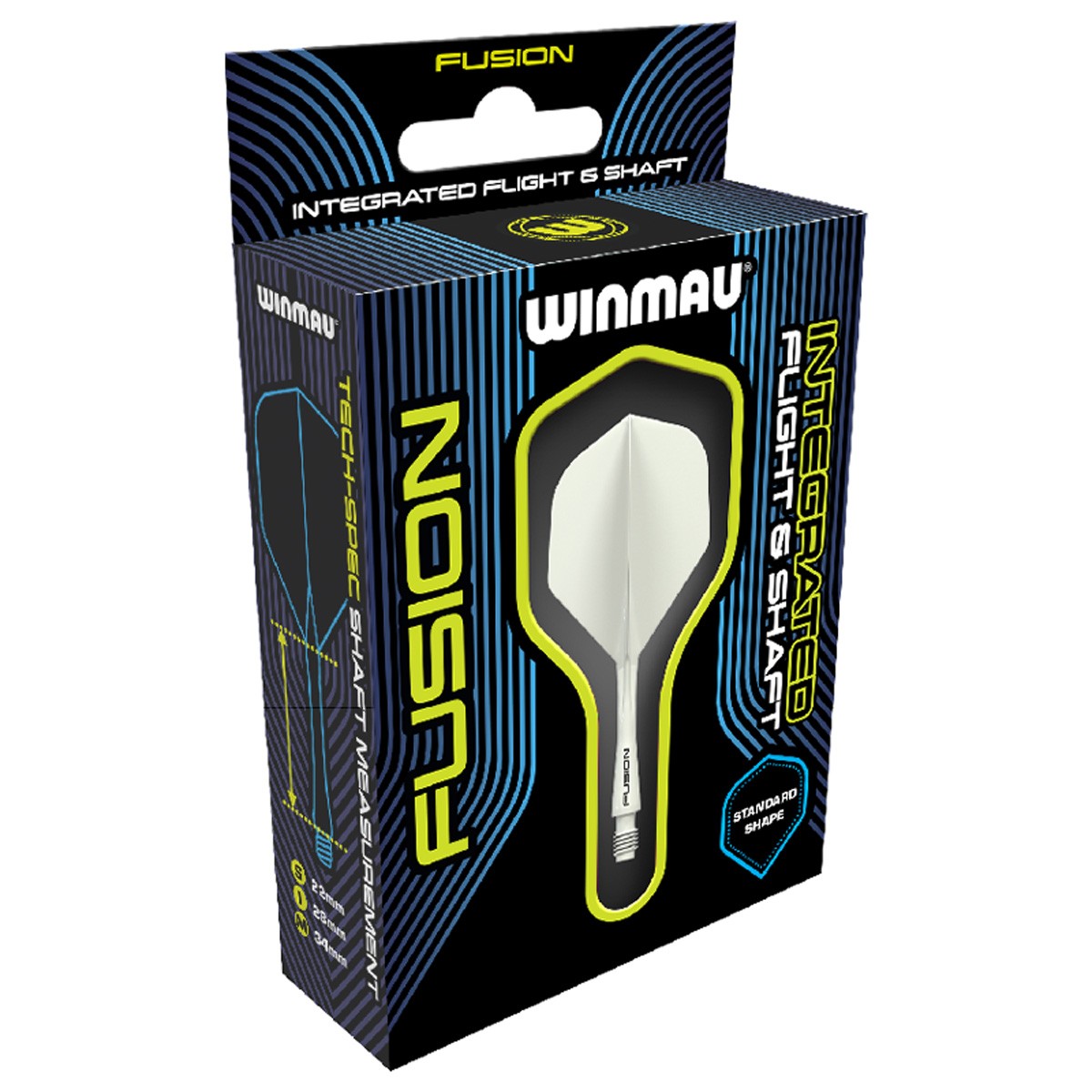 Fusion Integrated Flight & Shaft No2 by Winmau image showing the retail packaging.