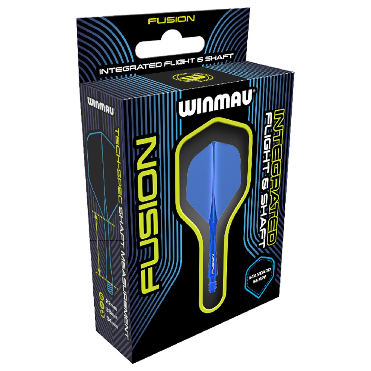 Fusion Integrated Flight & Shaft No2 by Winmau image showing the retail packaging.