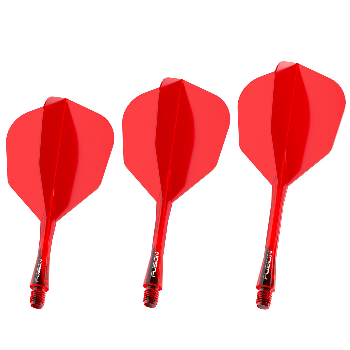 Winmau Fusion Integrated Flight & Shaft Red No6 main product image on a white background.