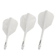 Winmau Fusion Integrated Flight & Shaft White No6 main product image on a white background.