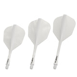 Winmau Fusion Integrated Flight & Shaft White No6 main product image on a white background.