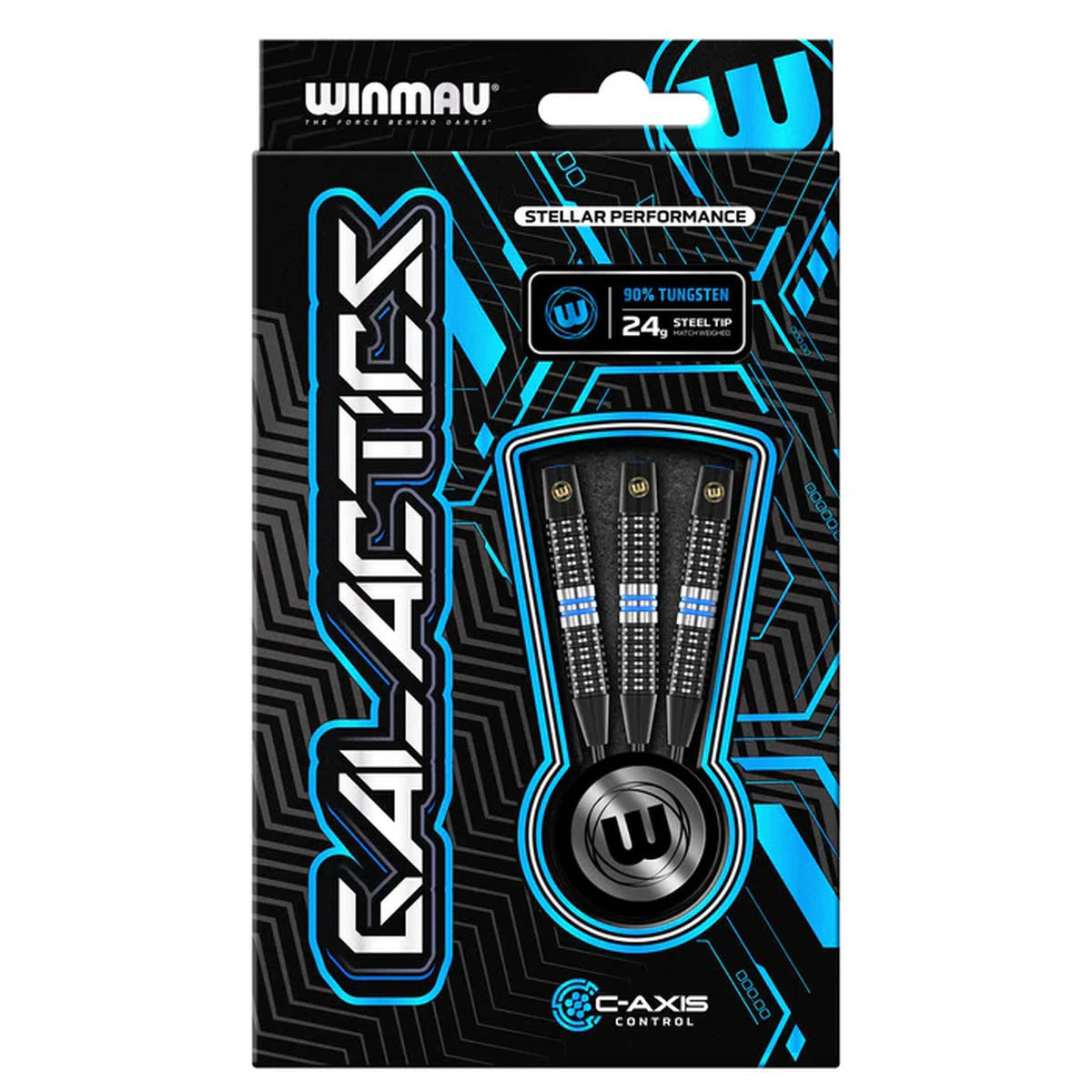 Galactics Steel Tip Darts packaging exterior image showing the outer box artwork, branding, and presentation design