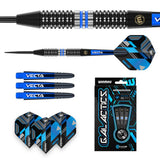 Galactics Steel Tip Darts contents image displaying everything included inside the package