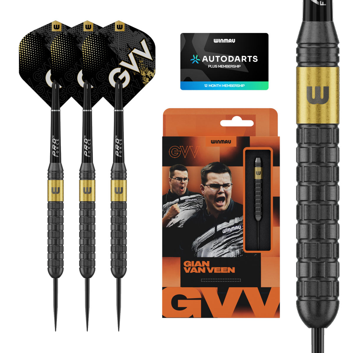 Winmau Gian Van Veen Brass Steel Tip Darts