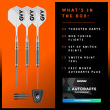 Winmau Gian Van Veen W-Max Switch Point 90% Tungsten Steel Tip Darts