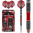 Joe Cullen Rockstar Series RS 1.0 Steel Tip Darts main product image showing the darts, packaging, flights, shafts, and included accessories