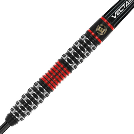 Joe Cullen Special Edition Steel Tip Darts close up image showing detailed grip patterns, machining, coating, and precision craftsmanship