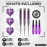 John Brown Signature Edition Steel Tip Darts contents image displaying everything included inside the package
