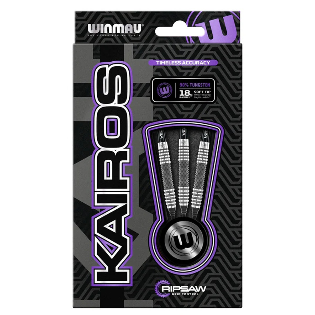 Kairos 90% Tungsten Soft Tip Darts by Winmau