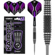 Kairos Steel Tip Darts main product image showing the darts, packaging, flights, shafts, and included accessories