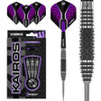 Kairos Steel Tip Darts main product image showing the darts, packaging, flights, shafts, and included accessories