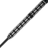 Leonard Gates Steel Tip Darts close up image showing detailed grip patterns, machining, coating, and precision craftsmanship