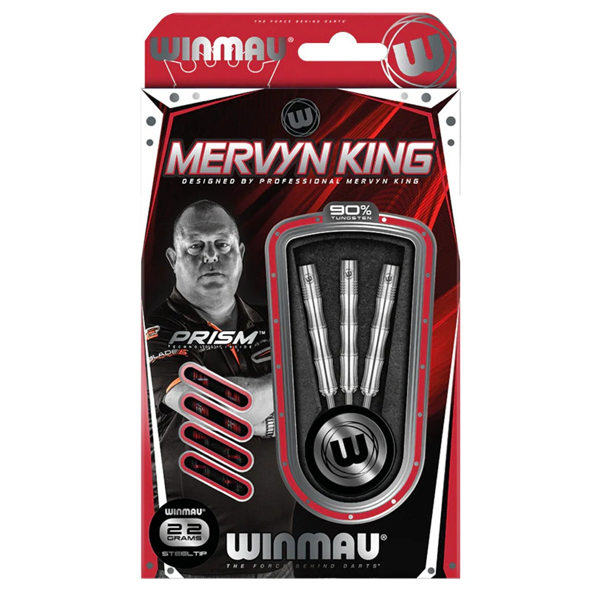 Mervyn King Tungsten Steel Tip Darts by Winmau