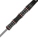 Mervyn King Special Edition Steel Tip Darts close up image showing detailed grip patterns, machining, coating, and precision craftsmanship