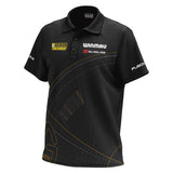 Michael van Gerwen MvG 5 Year Anniversary Dart Shirt by Winmau front view image showing the complete shirt design, colours, anniversary graphics, and sponsor branding