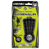 Michael Van Gerwen MVG Adrenalin Steel Tip Darts packaging exterior image showing the outer box artwork, branding, and presentation design