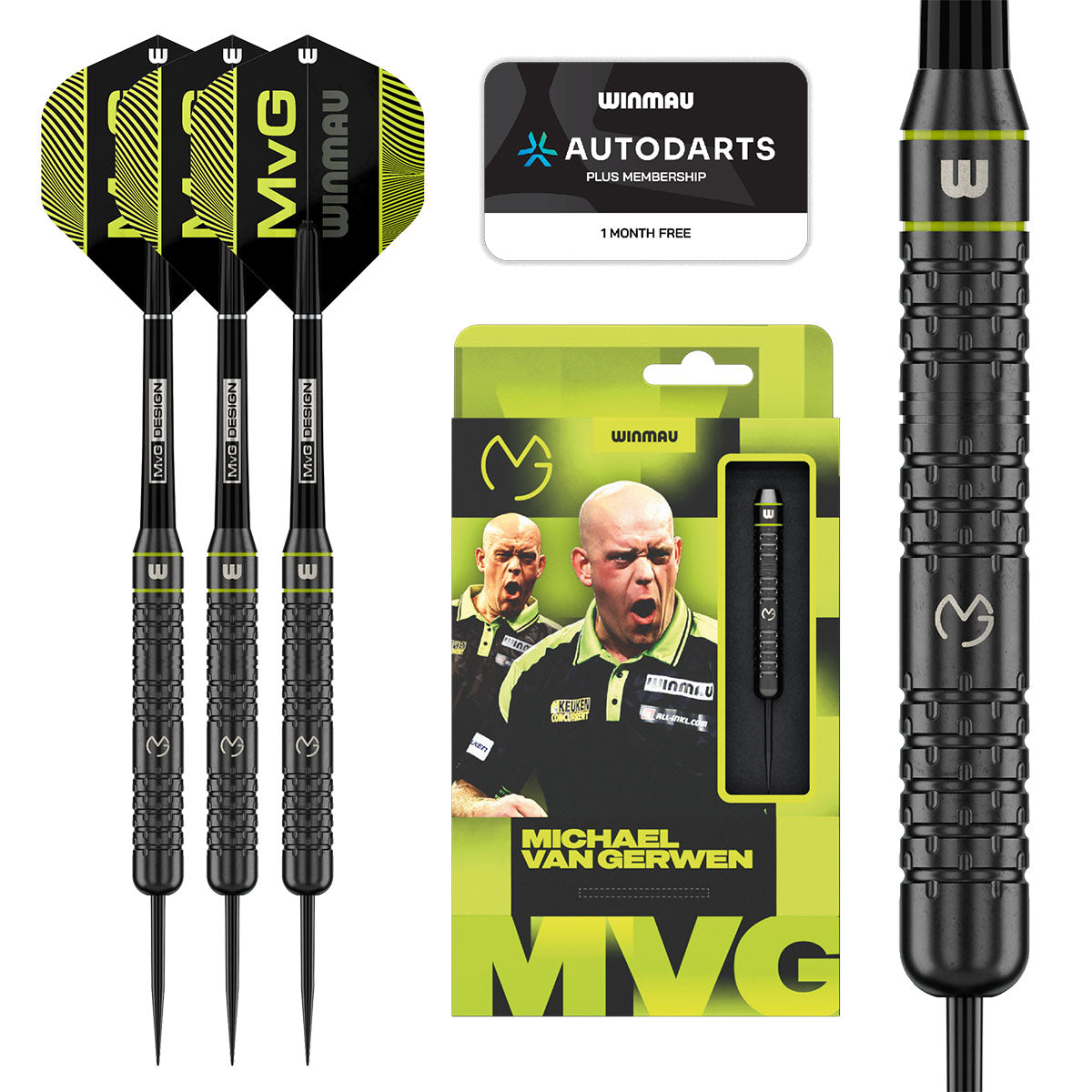 Winmau Michael van Gerwen MvG Brass Steel Tip Darts