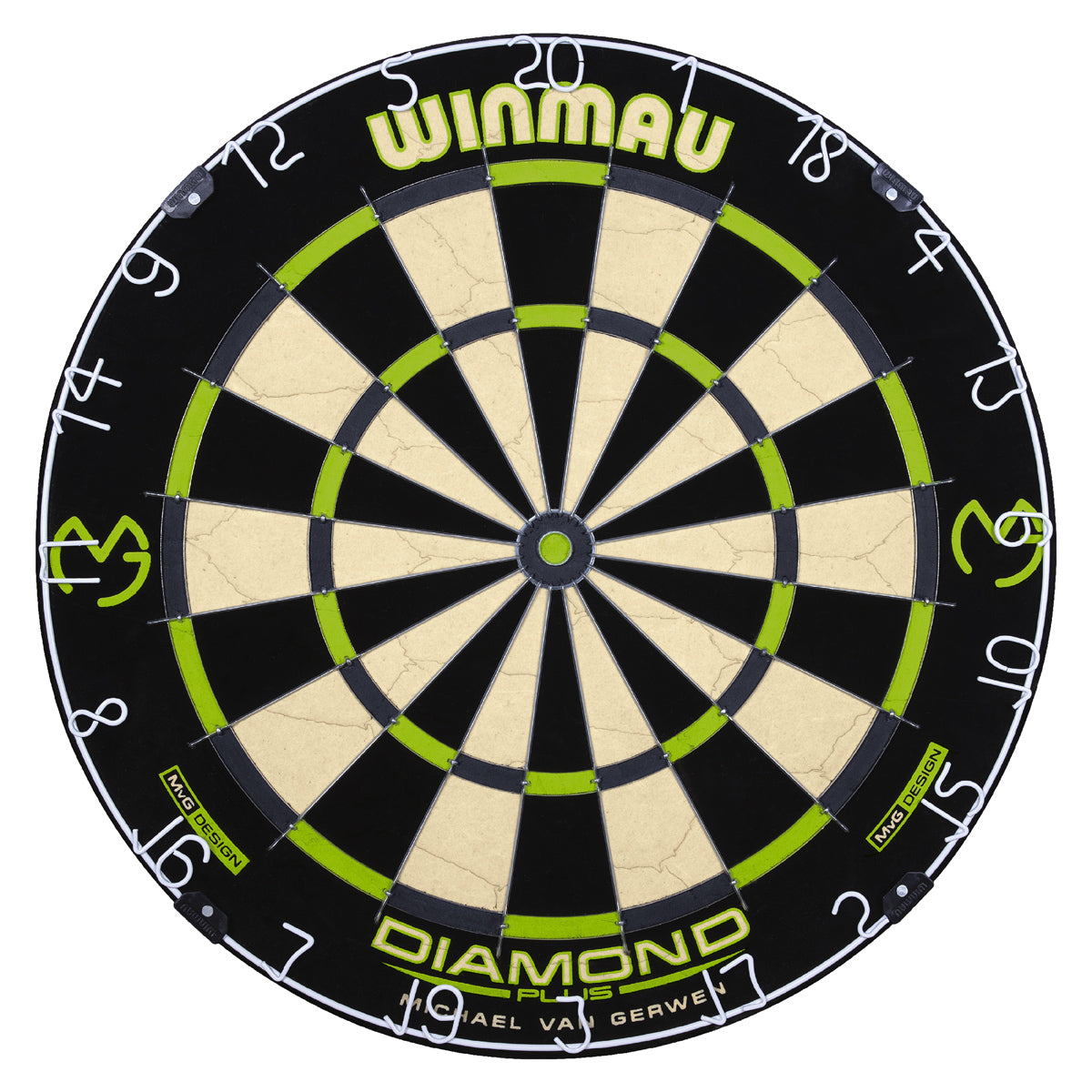 Michael Van Gerwen MvG Diamond Edition Dartboard main product image showing the dartboard and product contents