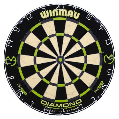 Michael Van Gerwen MvG Diamond Edition Dartboard main product image showing the dartboard and product contents