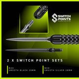 Winmau Michael van Gerwen MvG W-Max Switch Point 90% Tungsten Steel Tip Darts