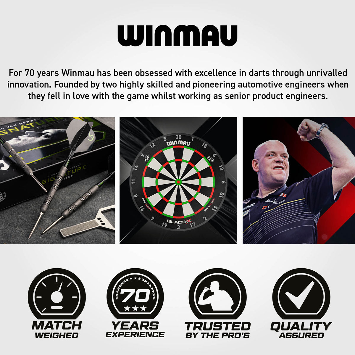 Winmau Michael van Gerwen MvG Signature Edition Switch Point 90