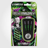 Mike Maloney Steel Tip Darts packaging exterior image showing the outer box artwork, branding, and presentation design