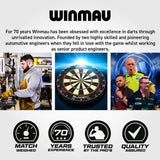 Mike Maloney Steel Tip Darts Winmau brand image featuring Winmau branding, product range identity, and manufacturer information