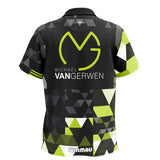 Winmau MvG Fan Edition Polo rear view image showing the back design and styling