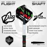 Peter Wachiuri Steel Tip Darts flight and stem image showing the included flight design, shaft setup, and branding details