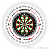Winmau Plasma Ice 360 Degree Dartboard Light straight product image showing the lighting system and included contents