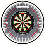 Winmau Plasma LED Dartboard Lighting System straight product image showing the lighting system and included contents