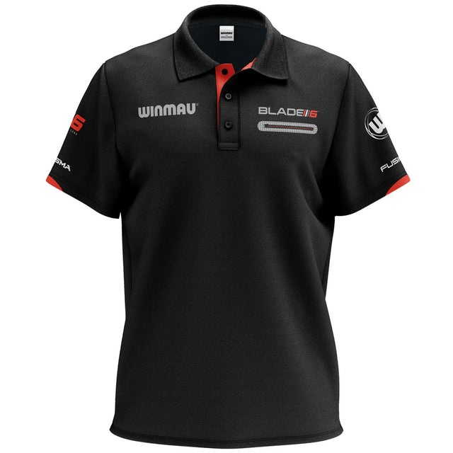 Pro,Line Polo Blade 6 Dart Shirt by Winmau main product image on a white background.