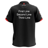 Winmau Pro Line Polo Blade 6 Dart Shirt image highlighting available name and customisation options