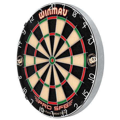 Winmau Pro SFB Dartboard alternate product image showing the dartboard and product contents