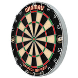 Winmau Pro SFB Dartboard alternate product image showing the dartboard and product contents