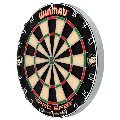 Winmau Pro SFB Dartboard alternate product image showing the dartboard and product contents