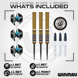 Ryan Branley Steel Tip Darts contents image displaying everything included inside the package