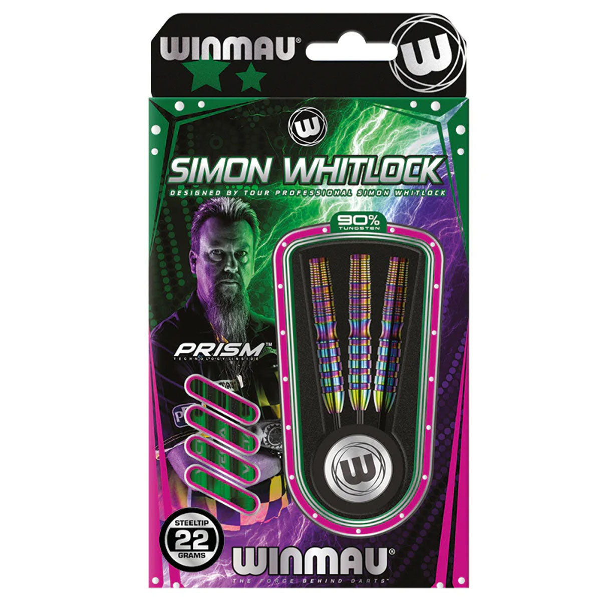 Simon Whitlock 90% Tungsten World Cup Rainbow SE Edition Soft Tip Darts by Winmau