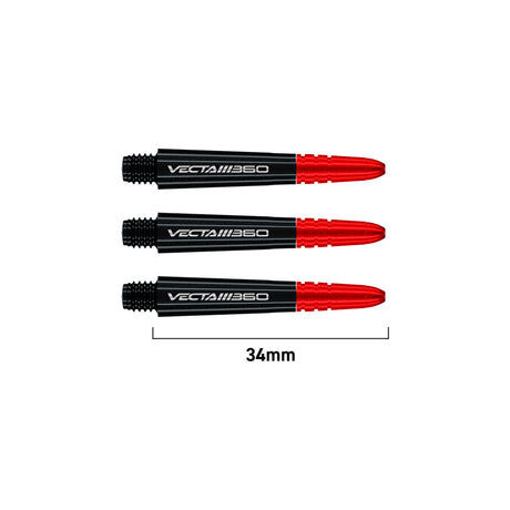 Winmau Vecta Blade 360 Dart Stems Shafts Black Short 3 shafts variant image