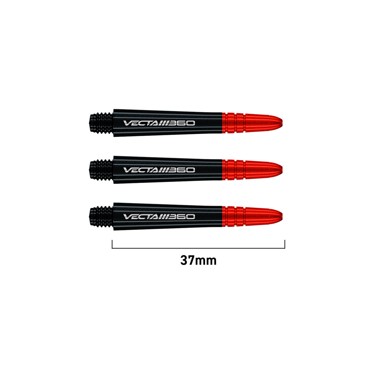 Winmau Vecta Blade 360 Dart Stems Shafts Black Intermediate 3 shaft variant image