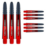 Winmau Vecta Blade 360 Dart Stems Shafts Red main product image showing the stems, packaging, and included contents