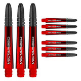 Winmau Vecta Blade 360 Dart Stems Shafts Red main product image showing the stems, packaging, and included contents