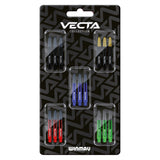 Winmau Vecta Shaft Collection main product image showing the stems, packaging, and included contents